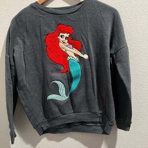 Disney The Little Mermaid Ariel and Flounder Girls Oversized Sweatshirt